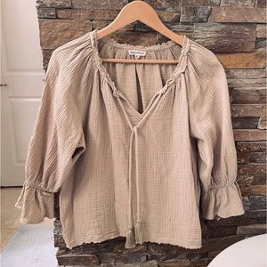 Cute soft top with ties M